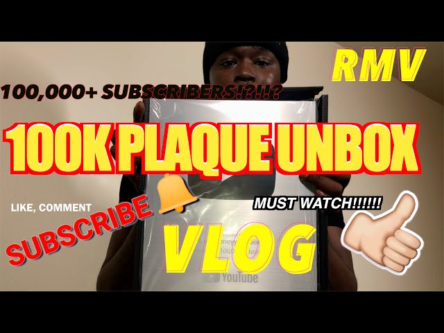 Rayy Moneyyy Unboxes 100k Subs Plaque From Youtube!!! [vlog]