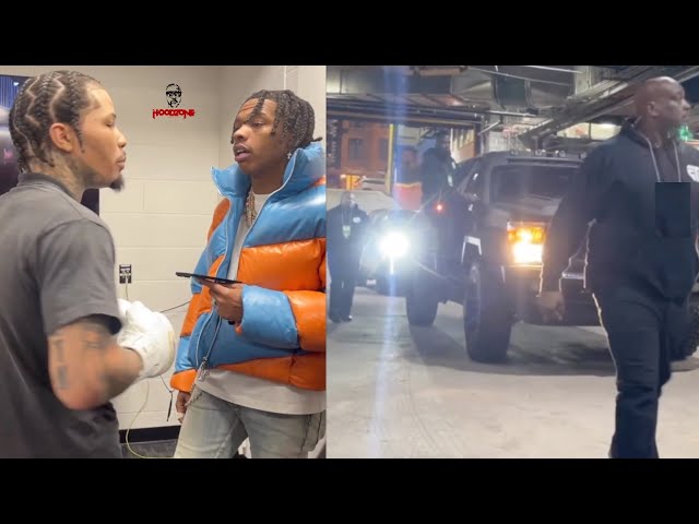 Gervonta Davis Pulls Up Ringside In A Bulletproof Electric Tank With Lil Baby And Walking Hitmen