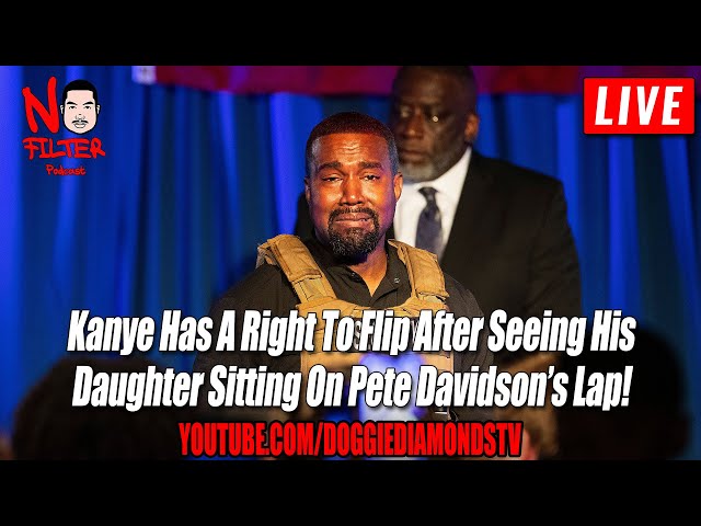 Kanye Has A Right To Flip After Seeing His Daughter Sitting On Pete Davidson’s Lap!