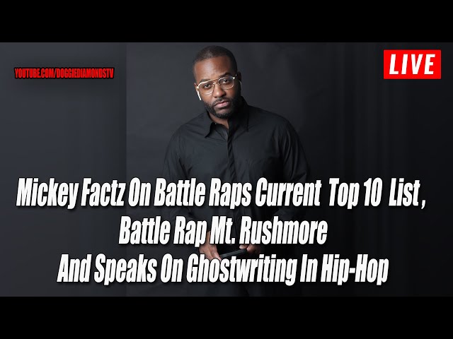 Mickey Factz On Battle Raps Current Top 10 List, Battle Rap Mt. Rushmore And Ghostwriting